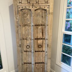Closet Armoire Wood Indian Door
