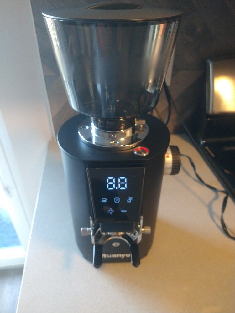 Huanyu Commercial Coffee Grinder with 8 Touch Screen Settings