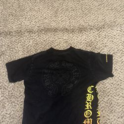 $70  OBO Chrome Hearts Black Gradient Logo T-Shirt 🔥 Rare Colorway