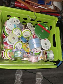 Craft spools of ribbon