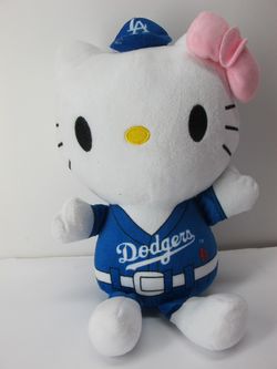 Hello Kitty LA Dodgers Plush Stuffed Toy