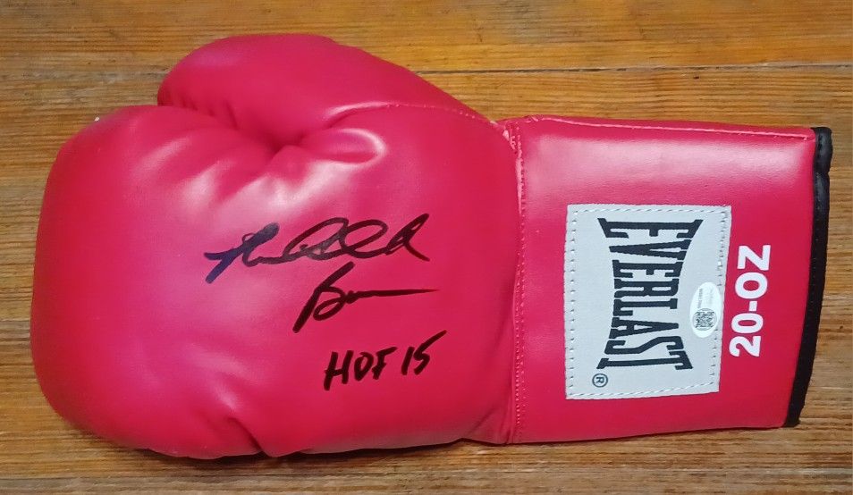 Riddick Bowe Signed Autographed Boxing Glove Everlast JSA CERTIFICATION 