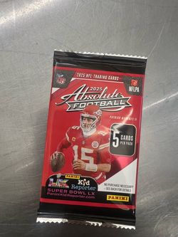 2025 Panini Absolute Football Sealed Pack — 5 Cards