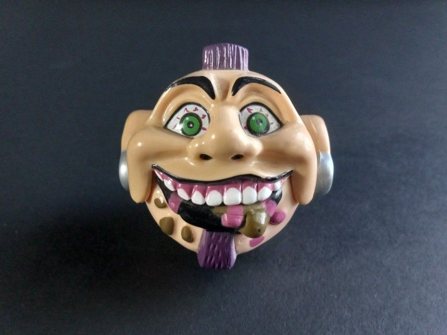 Vintage Cap Candy Toy, ABC Gum Yuckers "Busta Gutzby" Madball Style Dispenser/ Container, Display