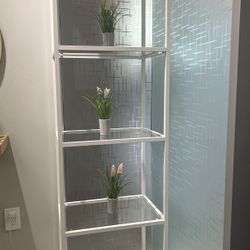 Shelf Unit Glass White