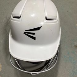 Easton Screamin "E" white batting helmet 6 1/4 - 6 7/8 with metal guard