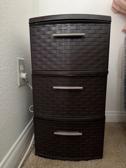 Weave 3-drawer cabinet, 12.625 in x 24 in.