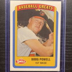 1990 Swell Baseball Great Boog Powell Baseball Card #16