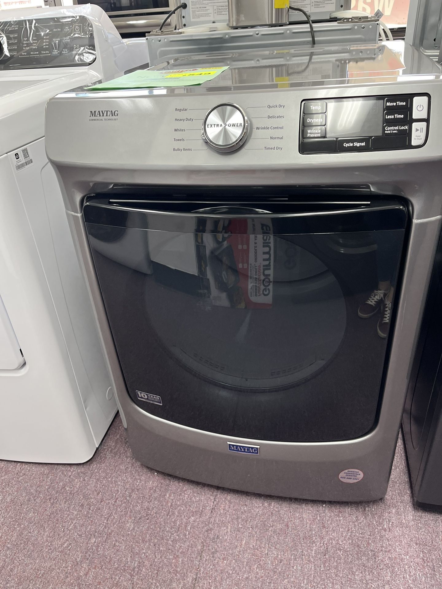 Electric Dryer, secadoras Grey Silver, 27’ Wide 7.3 Cb Ft Maytag