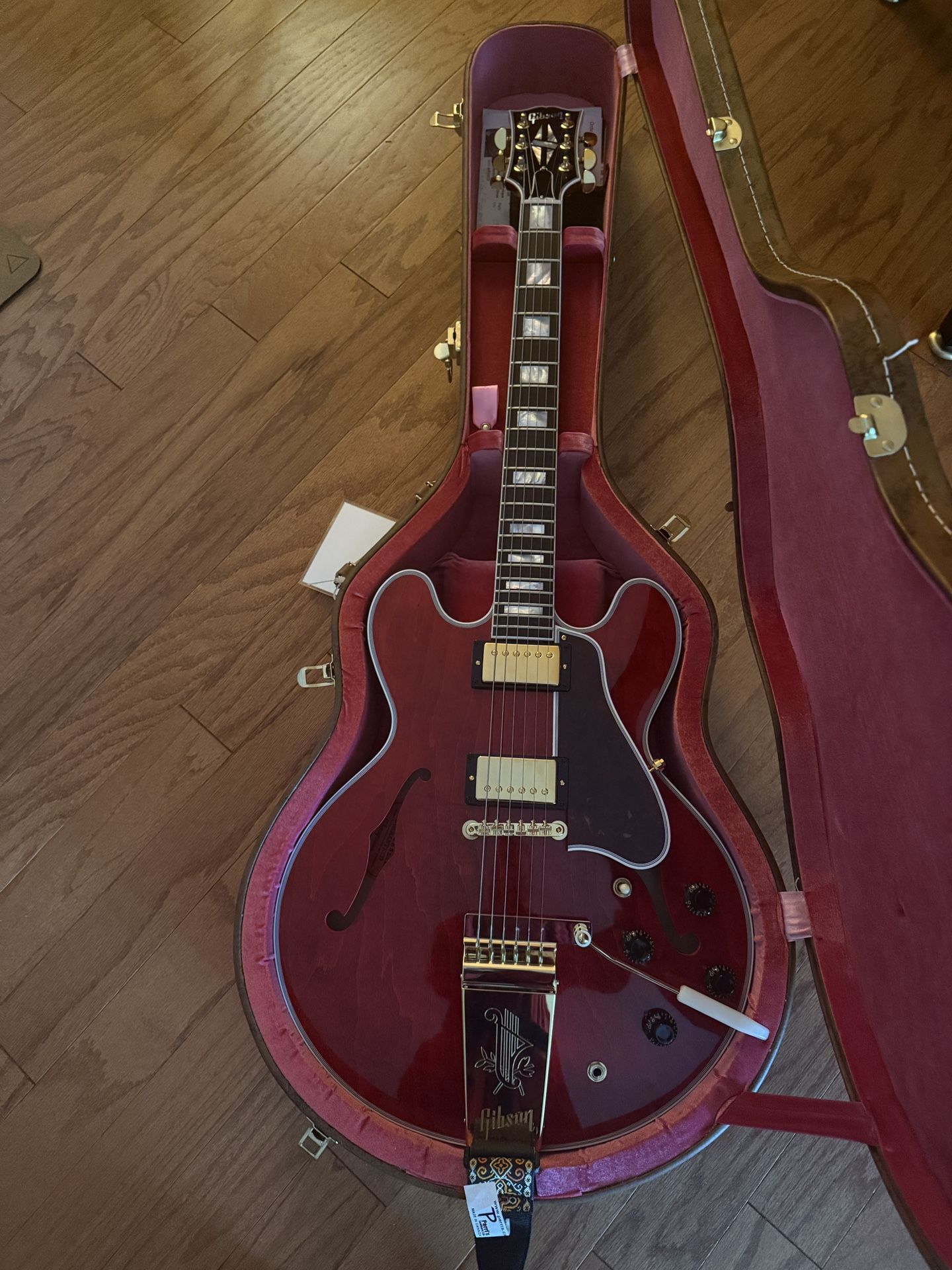 Gibson Custom ES-355 Reissue Antique Viking Red Gloss w/ Maestro Tailpiece