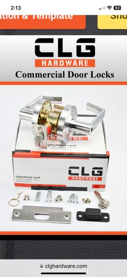 CLG Hardware Cylinder Lock/Door Handle- Brand New In Box