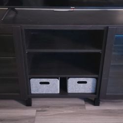 IKEA Besta TV Cabinet With Glass Doors & Shelves