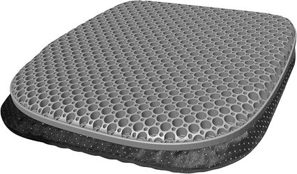 EVEME Large Gel Seat Cushion for Long Sitting with Non-Slip Cover,Soft & Breathable,Seat Cushion for Chair,Car,Office,Desk Chair,Wheelchair