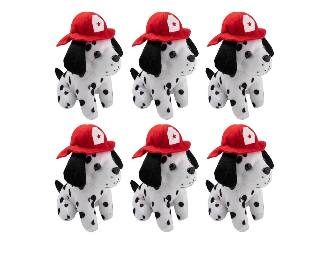 Dalmatian Dog With Firefighter Hat Stuffed Animal