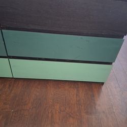 Large and Heavy Dresser with Glass Top