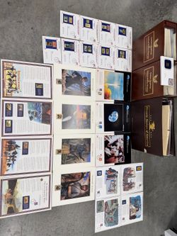 Huge 22kt Gold Replica US Stamp Collections & More