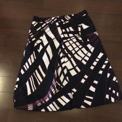 ELLEN TRACY Geometric Pattern Skirt
