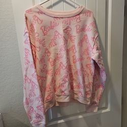 Women's/Juniors Barbie Size Large Sweatshirt NWT