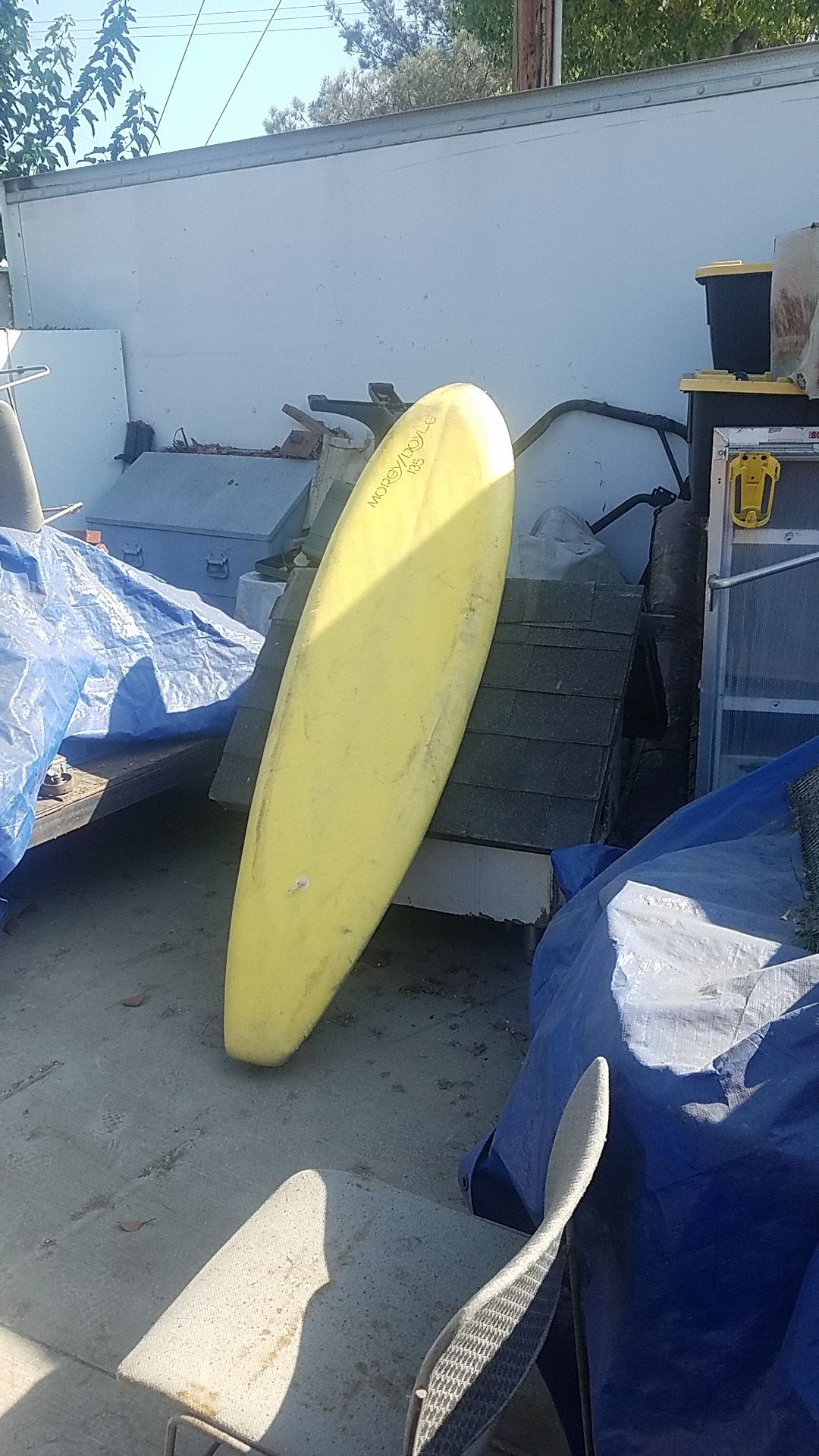 Morey/ Doyle 135 foam surfboard