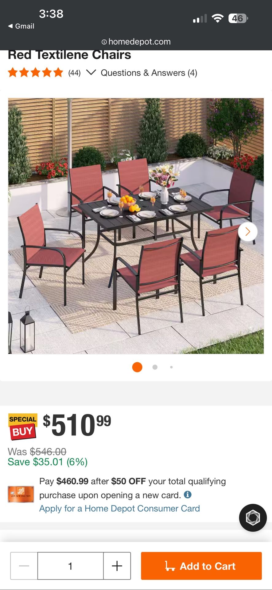 Outdoor Patio Dining Table