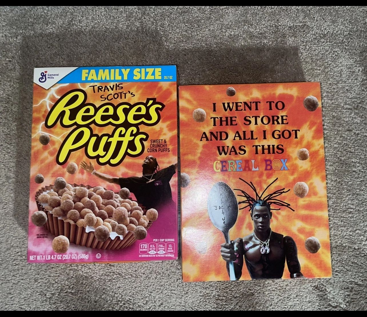 2X Travis Scott Reese’s Puffs Collectors Edition