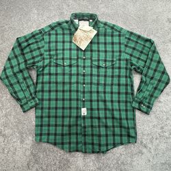 NWT Filson Alaskan Guide Shirt XL Green Black Buffalo Check Flannel 850