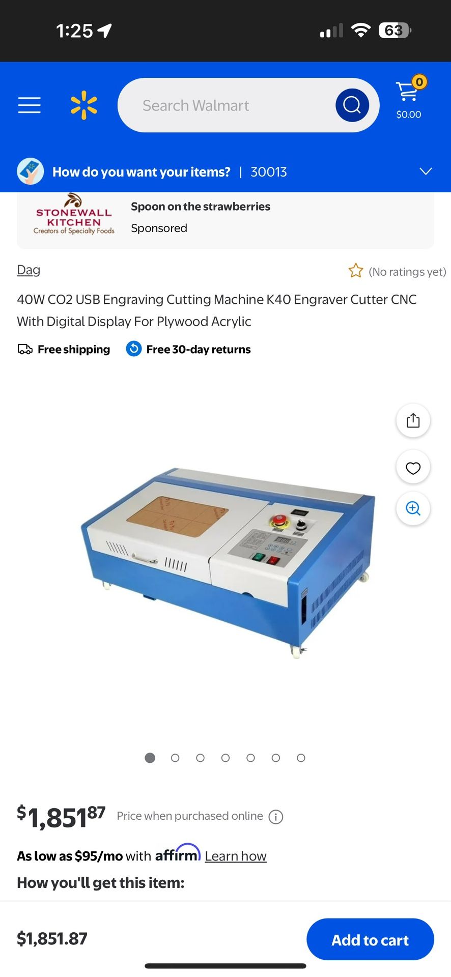 40W CO2 Laser Engraver!!
