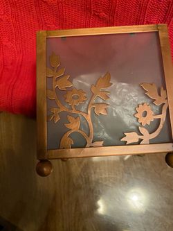 NEW Party light copper lace candle holder