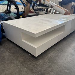 Matching Coffee + Side Table (White)