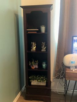 Wooden bookshelf
