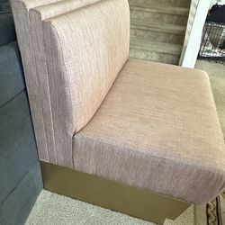 Pink and gold bottom heavy duty lounge chair