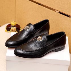Versace Men’s Leather Shoes With Box 2026 New 