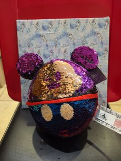 Mickey and minnie sequence ball plushies