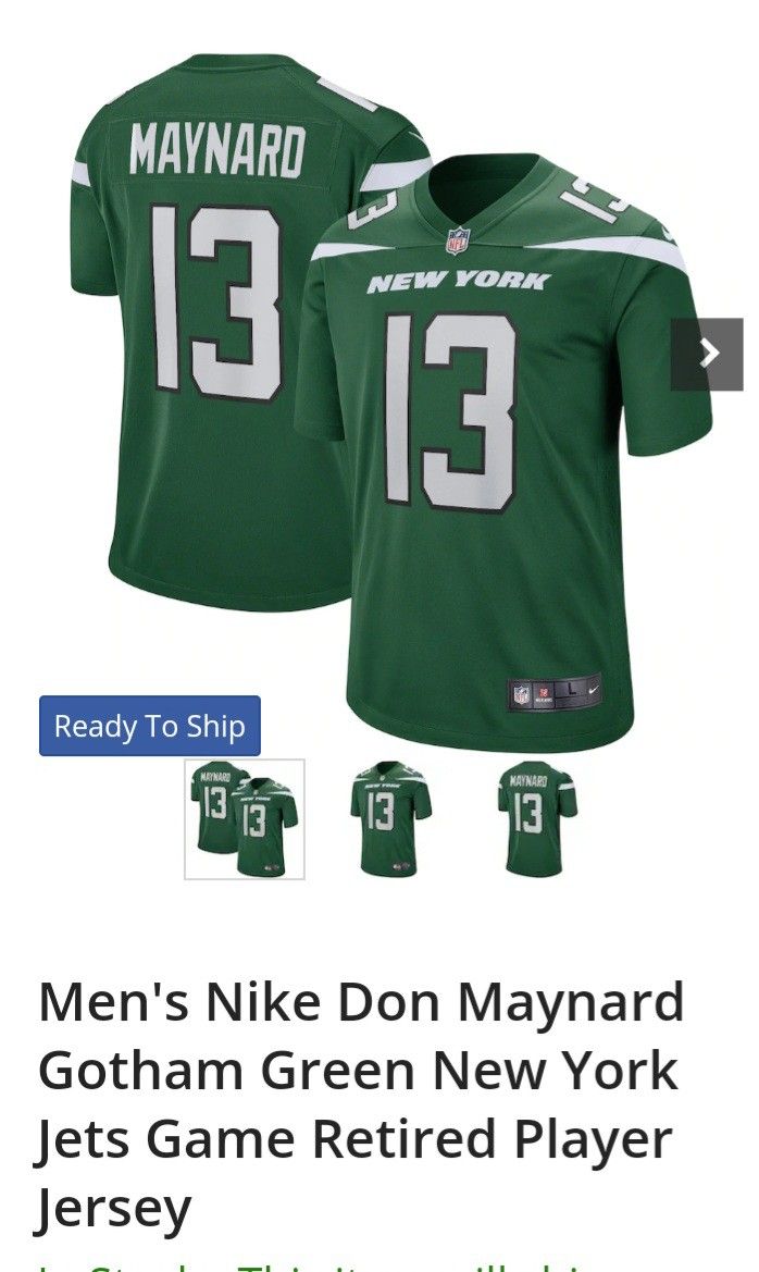 Don Maynard N.Y. Jets Jersey for Sale in Hialeah, FL - OfferUp