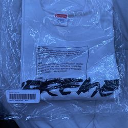 Supreme Futura Logo Tee White Sz L