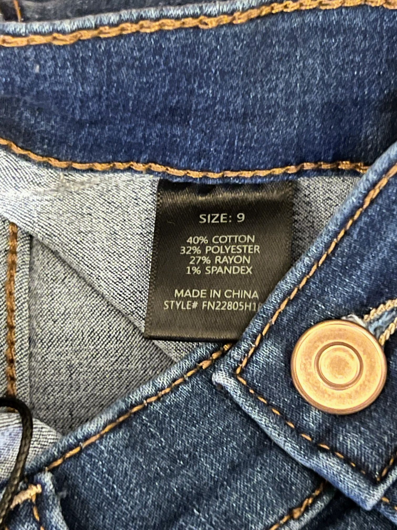 Blue Denim Jean Ankle Length 