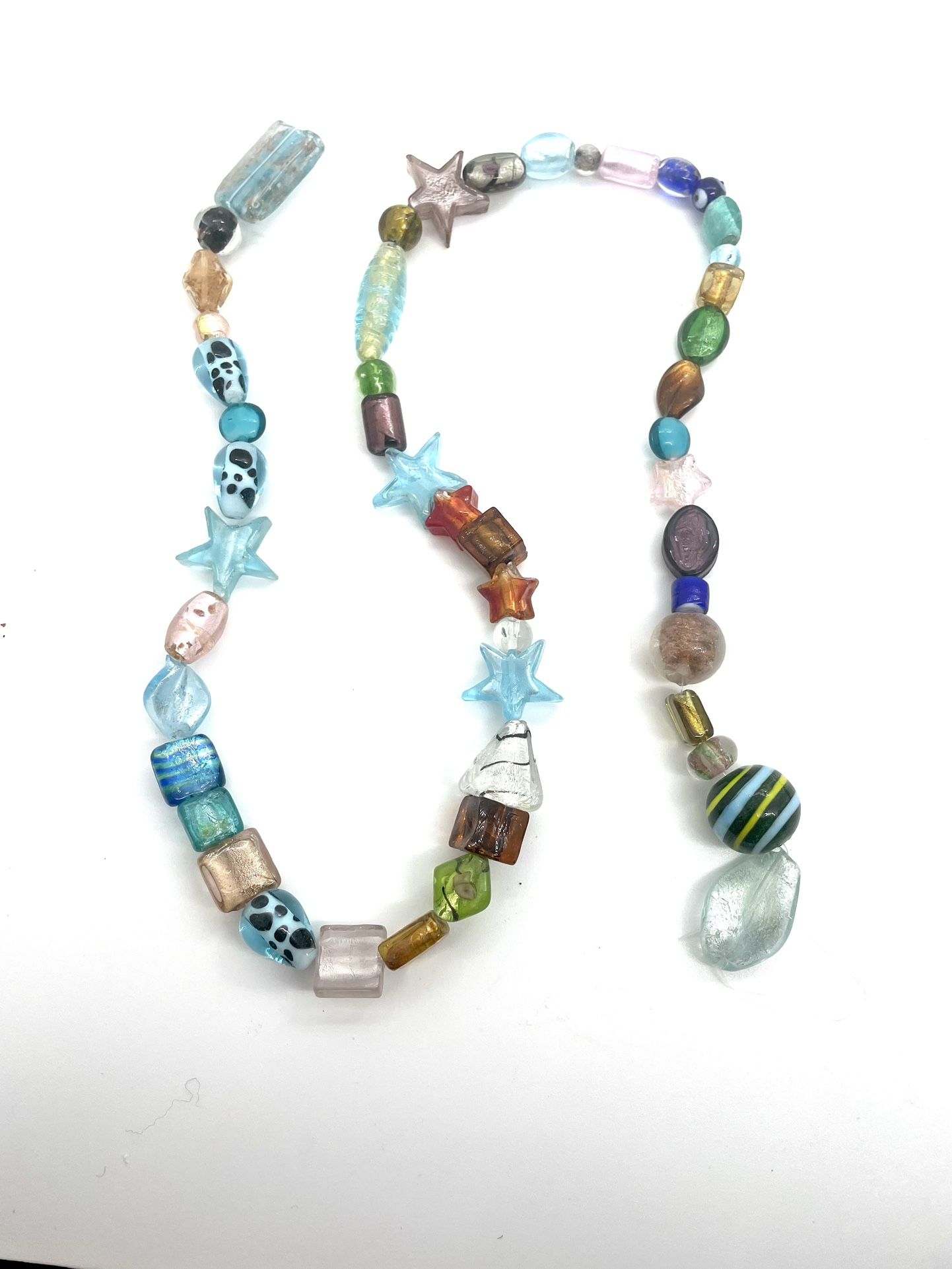 Strand Of Fancy Glass Beads