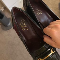 Franco Sarto Heels Square Toe Black