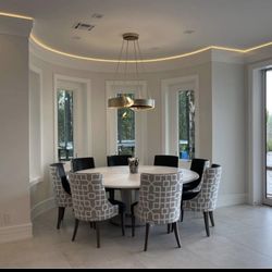Luxury White Dining Table 