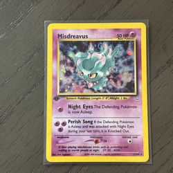 Pokémon TCG Misdreavus 11/64 1st Edition Neo Revelation Holo Rare 