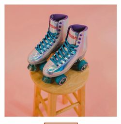 Impala Holographic Roller Skates Women’s Size 10 (Holographic) + NEW Protective Gear