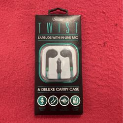 Wired Twist Earbuds with In-line Mic 