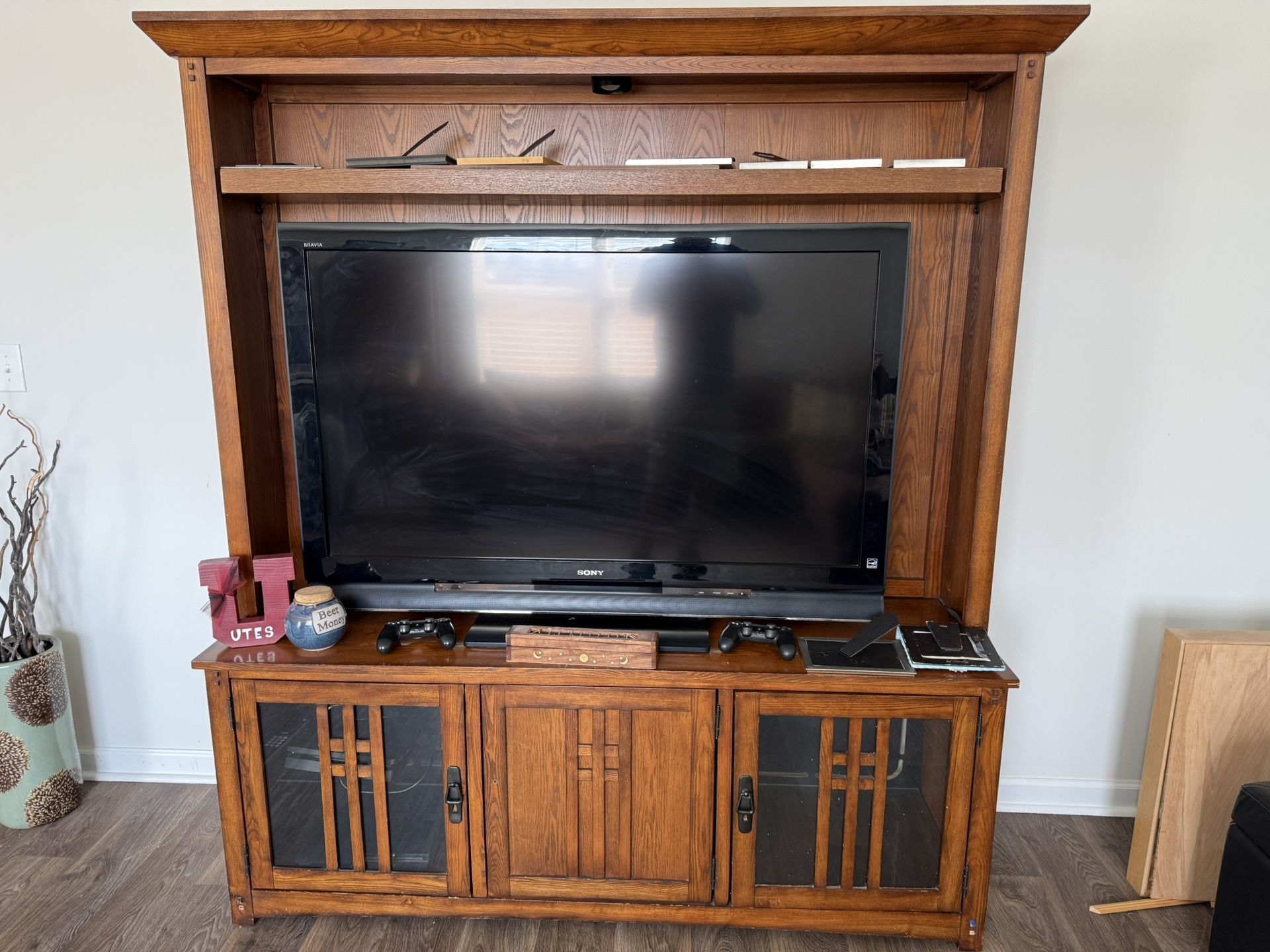 Hardwood Entertainment Center