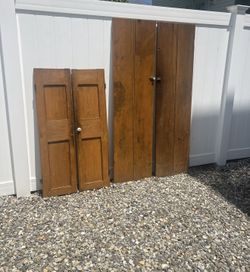 4 antique wood Doors - Great for a Project