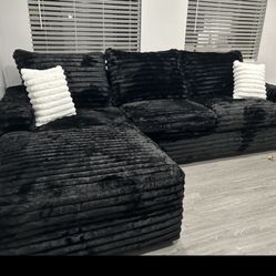 Brand New Super Plush Comfy Corduroy Sectional 