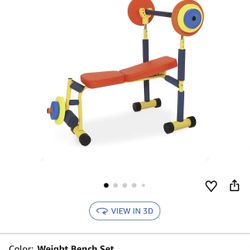 Kids Weight Bench w/ Foam Weights 