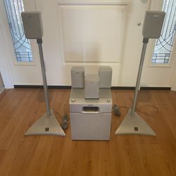 SONY SURROUND SPEAKERS AND SUBWOOFER 