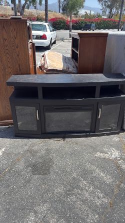 Fireplace TV stand
