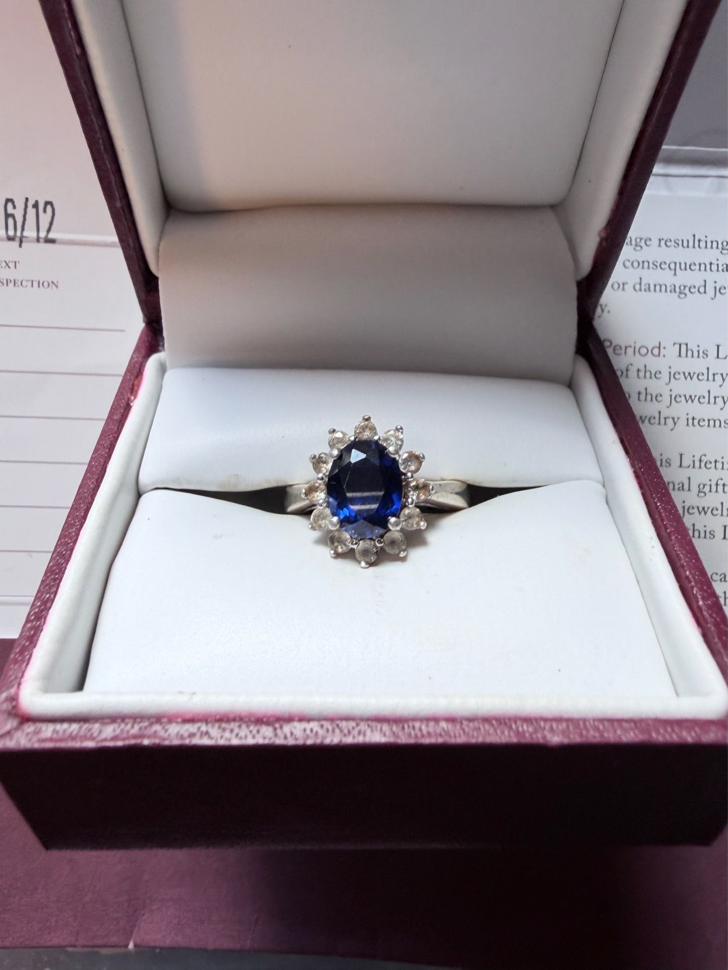 Silver Multi-Color Sapphire Ring