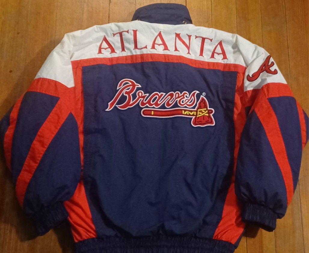 Vintage 90's Nutmeg Atlanta Braves Men's Size Large Bomber Jacket